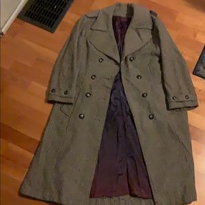 Small Gingham Double Breasted Trench